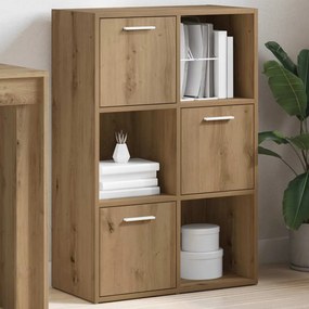 vidaXL Βιβλιοθήκη Τεχνίτης Δρυς 60,5x30x90 εκ. Επεξεργασμένο Ξύλο