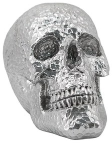 Διακοσμητικό Αντικείμενο Skullhead Hammered 60893 19cm Silver Polyresin