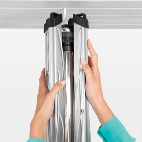 Brabantia TopSpinner για εξωτερικούς χώρους 90300265, 60 m, Μεταλλικό καρφί εκσκαφής, Ανθεκτικό στη διάβρωση, Inox