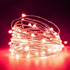 Διακοσμητική Γιρλάντα Με 100 Mini LED Φωτάκια Eurolamp 600-11721