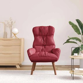 vidaXL Πολυθρόνα Κόκκινο 69 x 74 x 93 εκ. Δερματίνη