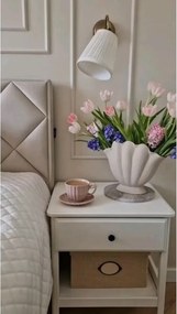 Stewehome βάζο όστρακο από φυσική κεραμική Κρεμ