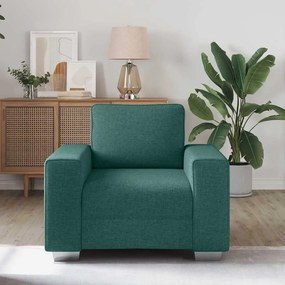 vidaXL Καθίσμα Σαλονιού Σκούρο Πράσινο 100 cm ύφασμα