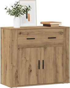 vidaXL Ντουλάπι Artisian Δρυς 80x33x70 εκ. από Επεξεργασμένο Ξύλο