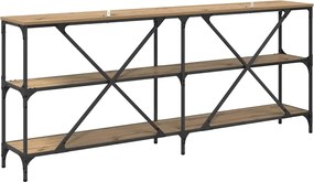 vidaXL Τραπέζι κονσόλας με ράφι Artisan Oak 180 x 30 x 75 εκ
