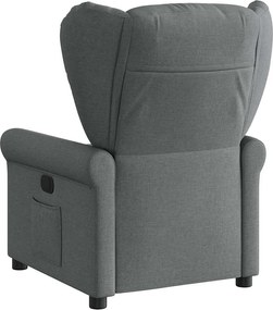 vidaXL Πολυθρόνα Ανακλινόμενη Σκούρο Γκρι Υφασμάτινη