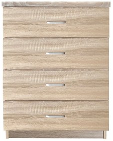 Συρταριέρα ArteLibre OCOLA Φυσικό Μελαμίνη 60x40x80cm-14370011