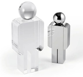 Διακοσμητική Φιγούρα Επιτραπέζια Jan 163004 7,6x5x20,3cm Clear Philippi Κρύσταλλο