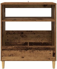 vidaXL Βάση πικάπ Παλαιωμένο ξύλο 71 x 39,5 x 83 εκ.