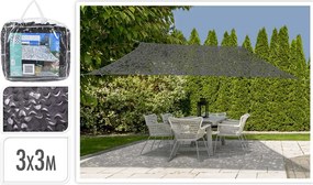 Ambiance Camouflage Shade Τετράγωνο 300x300cm 896749 Ανθρακί - Dark Grey