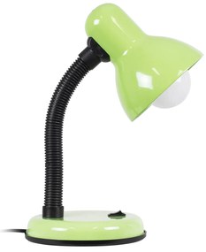 GloboStar® STUDENT GREEN 01533 Μοντέρνο Επιτραπέζιο Φωτιστικό Γραφείου Μονόφωτο 1 x E27 Πράσινο με Λευκό Μεταλλικό με Διακόπτη ΟN/OFF Καμπάνα Φ12 x Υ32cm