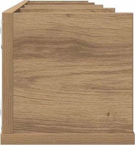 vidaXL Ραφιέρα Τοίχου CD Τεχνίτης Δρυς 100x18x18 εκ Επεξεργασμένο Ξύλο