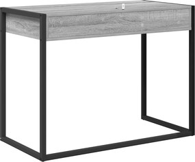 vidaXL Γραφείο Γκρίζο Σονομα 100 x 50 x 75 cm Επεξεργασμένο ξύλο