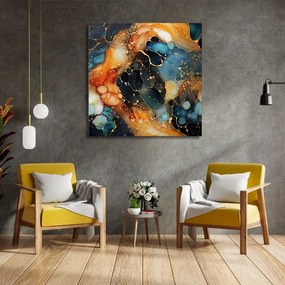 Πίνακας σε καμβά &quot;Universal Texture Abstract&quot; Megapap ψηφιακής εκτύπωσης 100x100x3εκ.