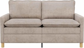 vidaXL Καναπές Μπεζ 156 x 81 x 87,5 εκ Πολυεστέρας