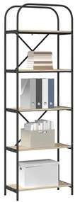 vidaXL Ράφι Βιβλίων Sonoma Δρυς 60 x 30 x 183 εκ Επεξεργασμένο ξύλο