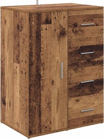 vidaXL Πλαϊνό γραφείο Παλιό Ξύλο 59 x 39 x 80 εκ. Επεξεργασμένο ξύλο