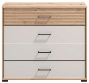 Κομότα - Συρταριέρα Modena  4F Artisan Oak - Cashmere 93x40x82 εκ.