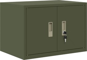 vidaXL Ντουλάπι αποθήκευσης Ελιά Πράσινη 60 x 40 x 40 εκ. Ατσάλι