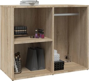 vidaXL Ντουλάπι Γυαλιστερό Sonoma Δρυς 80x40x65εκ.Επεξεργασμένο Ξύλο