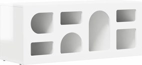 vidaXL Ντουλάπι TV Υψηλής γυαλάδας λευκό 100 x 35 x 40 εκ