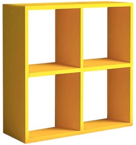 Βιβλιοθήκη Cube 0117641 60x23x60cm Yellow