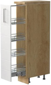 Επιδαπέδιο ντουλάπι ψηλό Hudson K14-30-1KZ-Δρυς - Λευκό