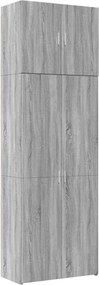 vidaXL Ντουλάπι Γκρι Sonoma 80x42,5x249 εκ. από Επεξεργασμένο Ξύλο
