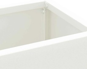 vidaXL Σχέδιο & βάση αποθήκευσης Λευκό 28 x 12 x 41 εκ Μέταλλο