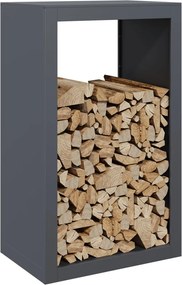 vidaXL Ράφι Καυσόξυλων Ανθρακί 60x40x100 εκ. Ατσάλινο