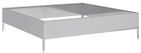 vidaXL Ζαρντινιέρα Υπερυψωμένη 100x100x26 εκ. Γαλβανισμένο Χάλυβα