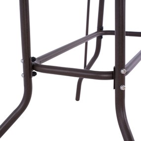 ΣΕΤ ΤΡΑΠΕΖΑΡΙΑΣ 5ΤΜΧ ADAM HM10897.02 ΤΡΑΠΕΖΙ 110x60εκ &amp; 4 ΠΟΛΥΘΡΟΝΕΣ--ΚΑΦΕ