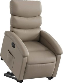 vidaXL Πολυθρόνα Ηλεκ.Ανακλινόμενη με Ανύψωση Συνθ. Δέρμα