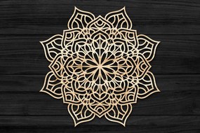 Intra απο ξύλο plywood 3mm-4mm πάχος 3D Mandala για Cricut Δίασταση 30x30 cm INTRAFABR-69581744