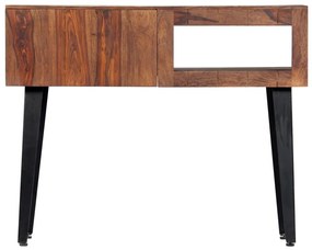 Τραπέζι Κονσόλα 90 x 30 x 75 εκ. από Μασίφ Ξύλο Sheesham - Καφέ