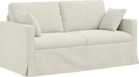 vidaXL Καναπές Κρεμ 158 x 78 x 80 εκ Βελούδο