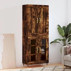 vidaXL Ντουλάπι Καπνιστή Δρυς 69,5x34x180 εκ. από Επεξεργασμένο Ξύλο