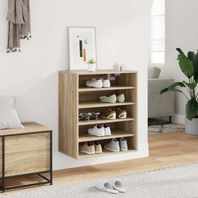 vidaXL Παπουτσοθήκη Sonoma Δρυς 60 x 35 x 70 εκ. από Επεξ. Ξύλο