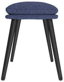 vidaXL Υποπόδιο Μπλε 45 x 29,5 x 39 εκ. Υφασμάτινο