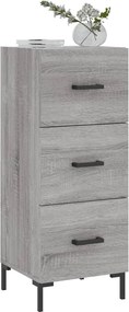 vidaXL Ντουλάπι Γκρι Sonoma 34,5x34x90 εκ. από Επεξεργασμένο Ξύλο