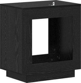 vidaXL Τραπεζάκι Πλευράς Μαύρη Δρυς 60 x 40 x 65 εκ.