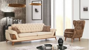Σετ καναπέ για σαλόνι με 2 τριθέσιους και 1 πολυθρόνα Στάνταρ 225x95x85 cm
