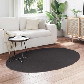 vidaXL Χαλιά χώρου Ωοειδής HUARTE Ανθρακί 120 x 170 cm