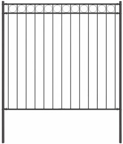vidaXL Στοιχείο Φράχτη Γκρι 170 x 200 εκ. Ατσάλι