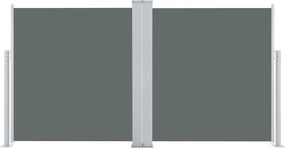 vidaXL Σκίαστρο Πλαϊνό Συρόμενο Ανθρακί 120 x 600 εκ.