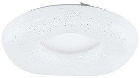 Φωτιστικό Οροφής-Πλαφονιέρα 99341 Zamudilo Led Ø400 Με Εφέ Κρυστάλλου White Eglo Metal, Plastic