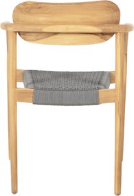 ΠΟΛΥΘΡΟΝΑ OSLO HM9636.08 ΞΥΛΟ TEAK ΦΥΣΙΚΟ &amp; ΣΧΟΙΝΙ--B’ΔΙΑΛΟΓΗΣ 55x54x80Yεκ.