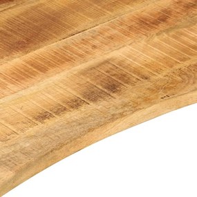 vidaXL Επιφάνεια Γραφείου Καμπύλη 120x60x2,5 εκ Μασίφ Ακατ. Μάνγκο