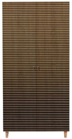 Ντουλάπα Δίφυλλη Stil 869VEL4233 90x52x192cm Oak-Black Δίφυλλη