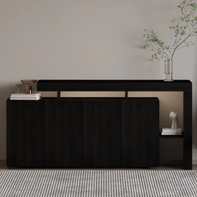 Κονσόλα Ξύλο Μαύρο CEDRU 170x35x80